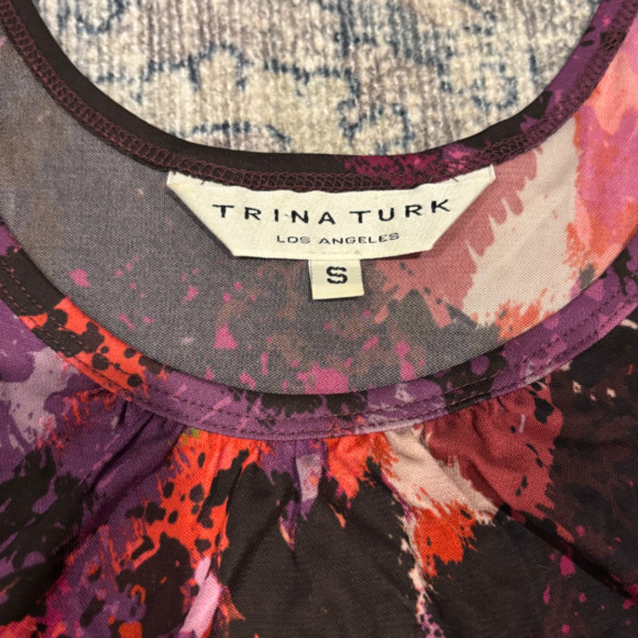 Women’s Trina Turk Viscose Multicolor tank top size S - Picture 2 of 5